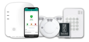 Alarmpakke uten sentral: 2 Bevegelse + 3 røyk + 1 tastatur (Krever tilknytning til alarmstasjon)